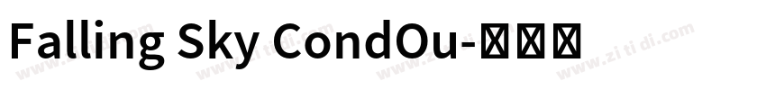 Falling Sky CondOu字体转换
